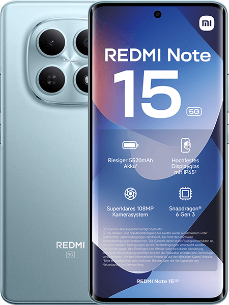 Xiaomi REDMI Note 15 5G mit Allnet Flatrate